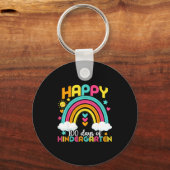 100 Days Smarter 100th Day Of Kindergarten Teacher Schlüsselanhänger (Vorderseite)