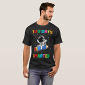 100 Days Smarter 100th Day of School Astronaut Spa T-Shirt (Vorne ganz)