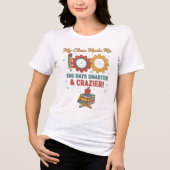 100 Days Smarter – 100th Day of School Celebration Tri-Blend Shirt (Vorderseite)