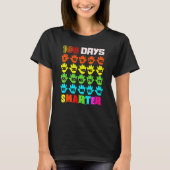 100 Days Smarter 100th Day Of School Teachers Kids T-Shirt (Vorderseite)