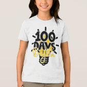 100 Days Smarter & Brighter School Tri-Blend Shirt (Vorderseite)
