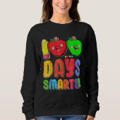100 Days Smarter Cute 100 Days Of School Teacher K Sweatshirt (Vorderseite)