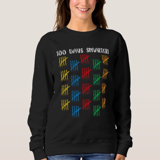 100 Days Smarter Cute Student Boys Girls 100 Days Sweatshirt (Vorderseite)