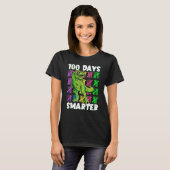 100 Days Smarter Dino Dinosaur rex 100 Days of Sch T-Shirt (Vorne ganz)