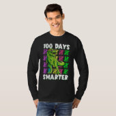 100 Days Smarter Dino Dinosaur rex 100 Days of Sch T-Shirt (Vorne ganz)
