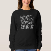 100 Days Smarter Happy 100 Days of School 100th Da Sweatshirt (Vorderseite)