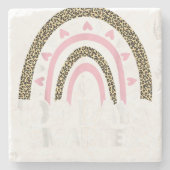 100 Days Smarter Happy 100th Day Of School Rainbow Steinuntersetzer (Vorderseite)