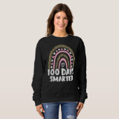 100 Days Smarter Happy 100th Day Of School Rainbow Sweatshirt (Vorne ganz)