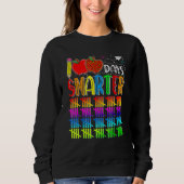 100 Days Smarter Happy 100th Day Of School Student Sweatshirt (Vorderseite)