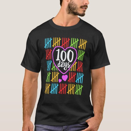 100 Days Smarter Happy 100th Day Of School Student T-Shirt (Vorderseite)