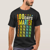 100 Days Smarter Happy 100th Day Of School Student T-Shirt (Vorderseite)