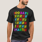 100 Days Smarter Happy 100th Day Of School Student T-Shirt (Vorderseite)