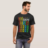 100 Days Smarter Happy 100th Day Of School Student T-Shirt (Vorne ganz)