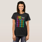 100 Days Smarter Happy 100th Day Of School Student T-Shirt (Vorne ganz)