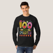 100 Days Smarter Happy 100th Day of School Teacher T-Shirt (Vorne ganz)