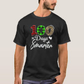 100 Days Smarter Happy 100th Day Of School Teacher T-Shirt (Vorderseite)