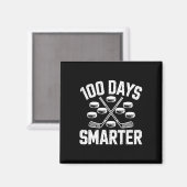100 Days Smarter Hockey 100th Day Of School Studen Magnet (Vorderseite/Rückseite)