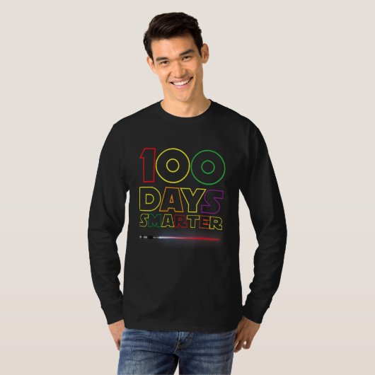 100 Days Smarter Kids 100 Days Of School 100th Day T-Shirt (Vorne ganz)