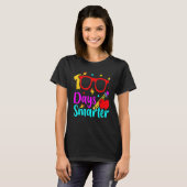 100 Days Smarter Kids Boy Girls 100th Day Of Schoo T-Shirt (Vorne ganz)