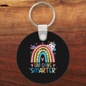 100 Days Smarter Kids Girls Unicorn 100th Day Of S Schlüsselanhänger (Vorderseite)