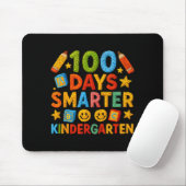 100 Days Smarter Kindergarten Milestone School Ach Mousepad (Mit Mouse)