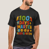 100 Days Smarter Kindergarten Milestone School Ach T-Shirt (Vorderseite)