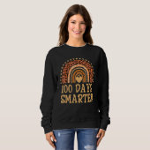 100 Days Smarter Leopard Teacher 100th Day Of Scho Sweatshirt (Vorne ganz)