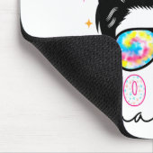 100 Days Smarter Messy Bun Girl 100th Day Of Schoo Mousepad (Ecke)