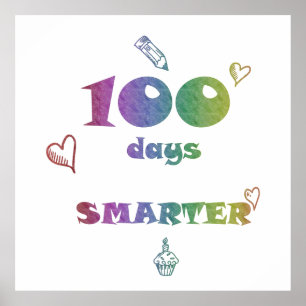 100 days smarter poster