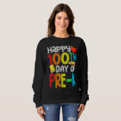 100 Days Smarter Pre-K Happy 100th Day Of School P Sweatshirt (Vorne ganz)