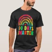100 Days Smarter Rainbow 100th Day Of School Teach T-Shirt (Vorderseite)