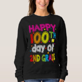 100 Days Smarter Second Grade 100th Day Of School Sweatshirt (Vorderseite)