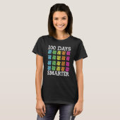 100 Days Smarter Shirt, Teachers Kids Boys Girls S T-Shirt (Vorne ganz)