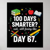 100 Days Smarter Still Feeling Like Day 67 Meme Fu Poster (Vorne)