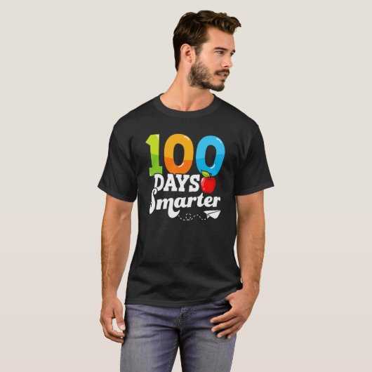 100 Days Smarter Teacher 100th Day Of School Kinde T-Shirt (Vorne ganz)