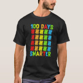 100 Days Smarter Teachers Kids Child Happy 100 Day T-Shirt (Vorderseite)