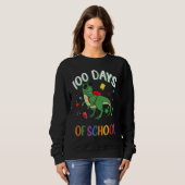 100 Days Smarter Teachers Kids Dinosaur 100th Day  Sweatshirt (Vorne ganz)