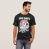 100 Days Smarter Unicorn Girls Teacher 100th Day O T-Shirt (Vorne ganz)