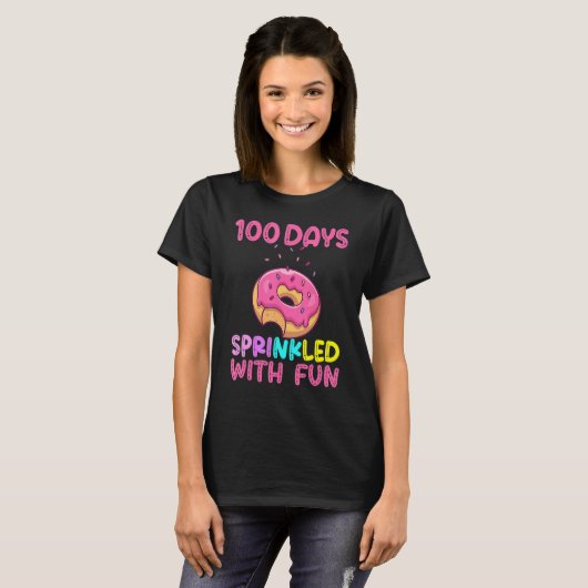 100 Days Sprinkled With Fun 100 Days Of School coo T-Shirt (Vorne ganz)