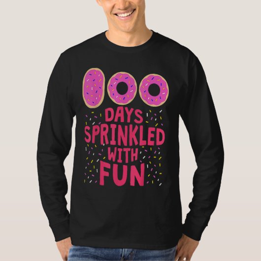 100 Days Sprinkled With Fun 100th Day Cute Donut G T-Shirt (Vorderseite)