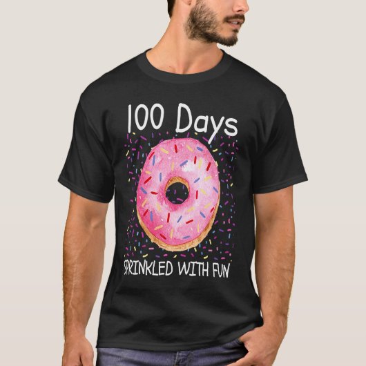 100 Days Sprinkled With Fun 100th Day of School 10 T-Shirt (Vorderseite)