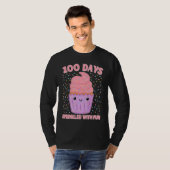 100 Days Sprinkled With Fun Cupcake 100th Day Of S T-Shirt (Vorne ganz)