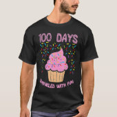 100 Days Sprinkled With Fun Cupcake 100th Day Of S T-Shirt (Vorderseite)