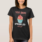 100 Days Sprinkled With Fun Cupcake 100th Day Of S T-Shirt (Vorderseite)