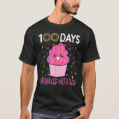 100 Days Sprinkled With Fun Cupcake 100th Day Of S T-Shirt (Vorderseite)
