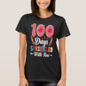 100 Days Sprinkled With Fun Cut Donuts 100 Days o T-Shirt (Vorderseite)
