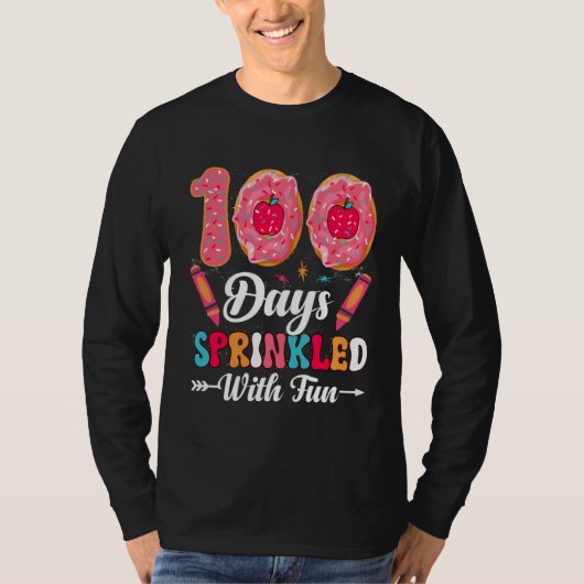 100 Days Sprinkled With Fun  Sprinkles Cupcake Sch T-Shirt (Vorderseite)