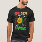 100 Days Strong Dabbing Avocado Sunglasses 100 Day T-Shirt (Vorderseite)