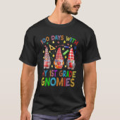 100 Days With My 1st Grade Gnomes Virtual Teachers T-Shirt (Vorderseite)