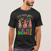 100 Days With My 3rd Grade Gnomes Virtual Teachers T-Shirt (Vorderseite)